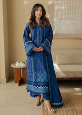 Zellbury Chikankari Embroidered Cotton 3 Piece Unstitched Suit WUC24E30711