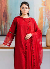 Zellbury Chikankari Lawn 3 Piece Unstitched Suit WUS25E30802