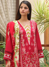 Zellbury Embroidered Cambric 3 Piece Unstitched Suit WUC24E30074