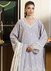 Zellbury Embroidered Chikankari Cotton 3 Piece Unstitched Suit WUC25E30069