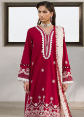 Zellbury Embroidered Chikankari Cotton 3 Piece Unstitched Suit WUC25E30075