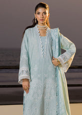 Zellbury Embroidered Chikankari Cotton 3 Piece Unstitched Suit WUC25E30079