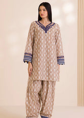 Zellbury Embroidered Cotton 2 Piece Unstitched Suit WUC25E20016