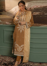 Zellbury Embroidered Zari Khaddar 3 Piece Unstitched Suit WUW24E30407