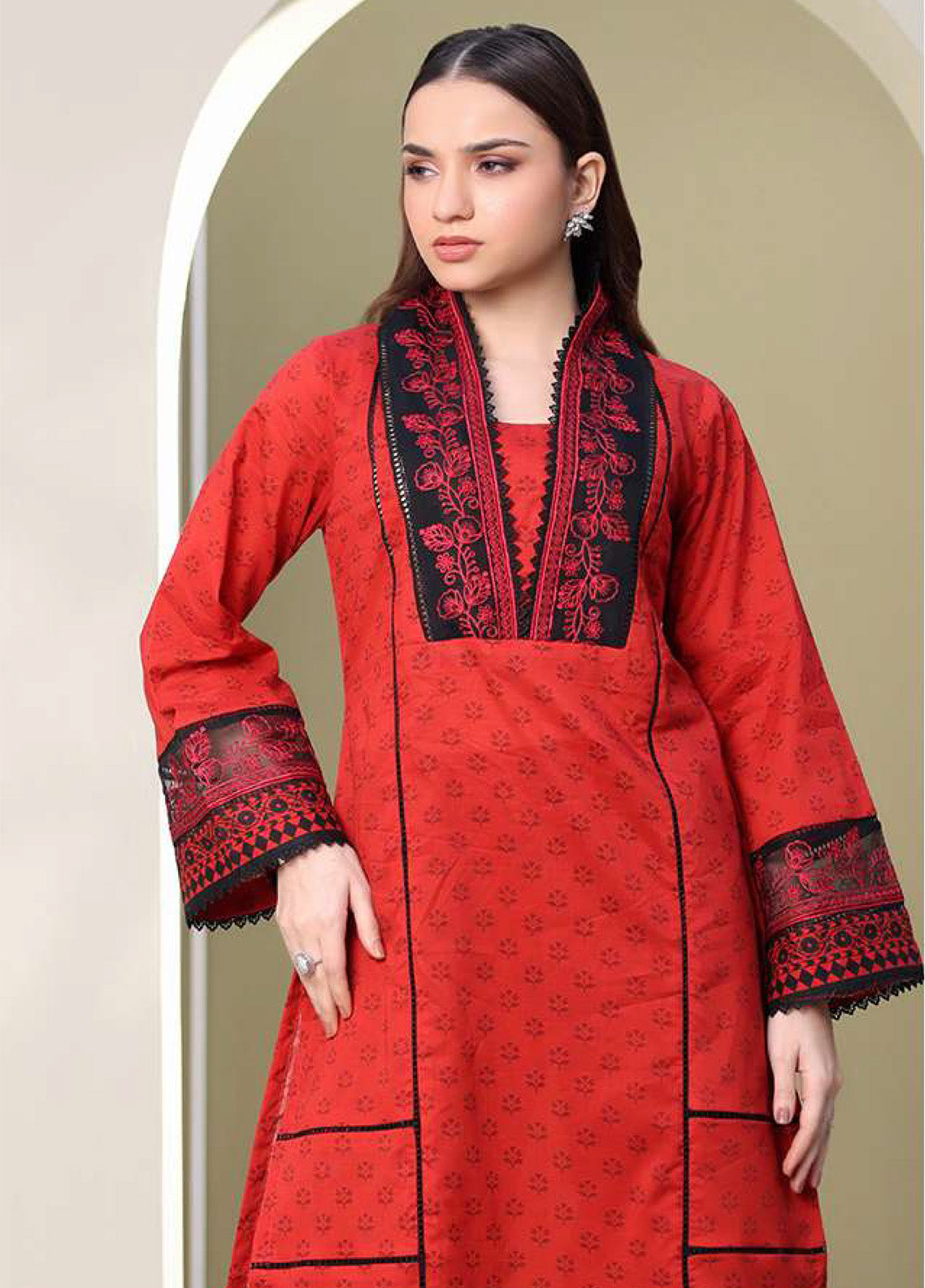 Zellbury Embroidered Lawn 2 Piece Unstitched Suit WUS25E20168 Zellbury Embroidered Lawn 2 Piece Unstitched Suit WUS25E20168