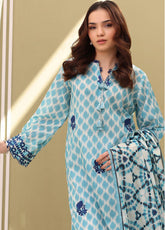 Zellbury Embroidered Lawn 2 Piece Unstitched Suit WUS25E20374