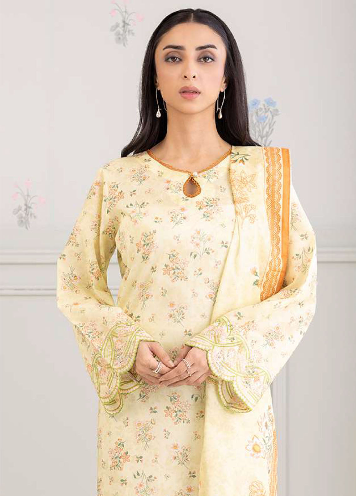 Zellbury Embroidered Lawn 2 Piece Unstitched Suit WUS25E20486 Zellbury Embroidered Lawn 2 Piece Unstitched Suit WUS25E20486