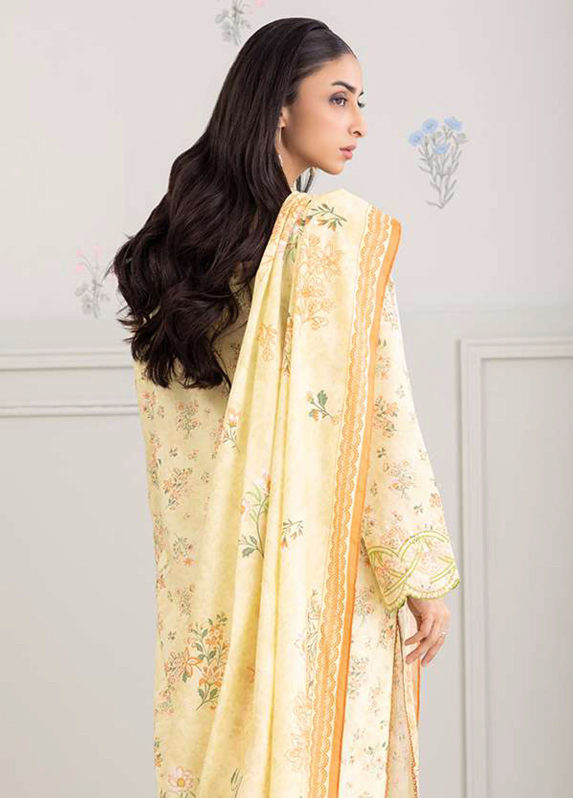 Zellbury Embroidered Lawn 2 Piece Unstitched Suit WUS25E20486 Zellbury Embroidered Lawn 2 Piece Unstitched Suit WUS25E20486