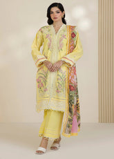 Zellbury Embroidered Lawn 3 Piece Unstitched Suit WUC25E30534