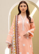 Zellbury Embroidered Lawn 3 Piece Unstitched Suit WUS25E30074
