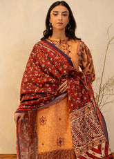 Zellbury Embroidered Lawn 3 Piece Unstitched Suit WUS25E30136