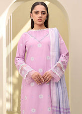 Zellbury Embroidered Lawn 3 Piece Unstitched Suit WUS25E30284