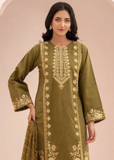 Zellbury Embroidered Lawn 3 Piece Unstitched Suit WUS25E30347