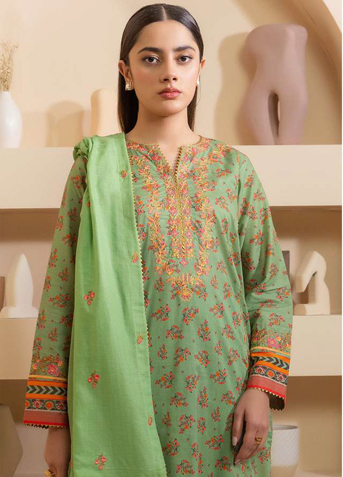 Zellbury Embroidered Lawn 3 Piece Unstitched Suit WUS25X30207 Zellbury Embroidered Lawn 3 Piece Unstitched Suit WUS25X30207