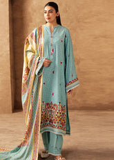 Zellbury Embroidered Viscose Self Jacquard 3 Piece Unstitched Suit WUW24E30318