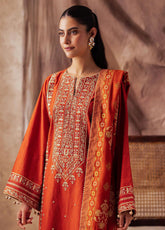 Zellbury Essential Embroidered Khaddar 3 Piece Unstitched Suit WUW24E30315