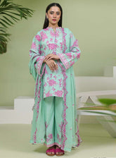 Zellbury Essential Embroidered Lawn 3 Piece Unstitched Suit WUS24E31368