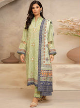 Zellbury Essential Embroidered Lawn 3 Piece Unstitched Suit WUS25E30066
