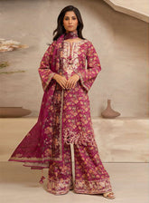 Zellbury Essential Embroidered Lawn 3 Piece Unstitched Suit WUS25E30139