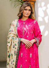 Zellbury Essential Embroidered Twill Viscose 3 Piece Unstitched Suit WUW24E30227