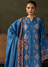 Zellbury Essential Embroidered Twill Viscose 3 Piece Unstitched Suit WUW24E30313