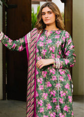 Zellbury Essential Printed Cotail 3 Piece Unstitched Suit WUW24X30219