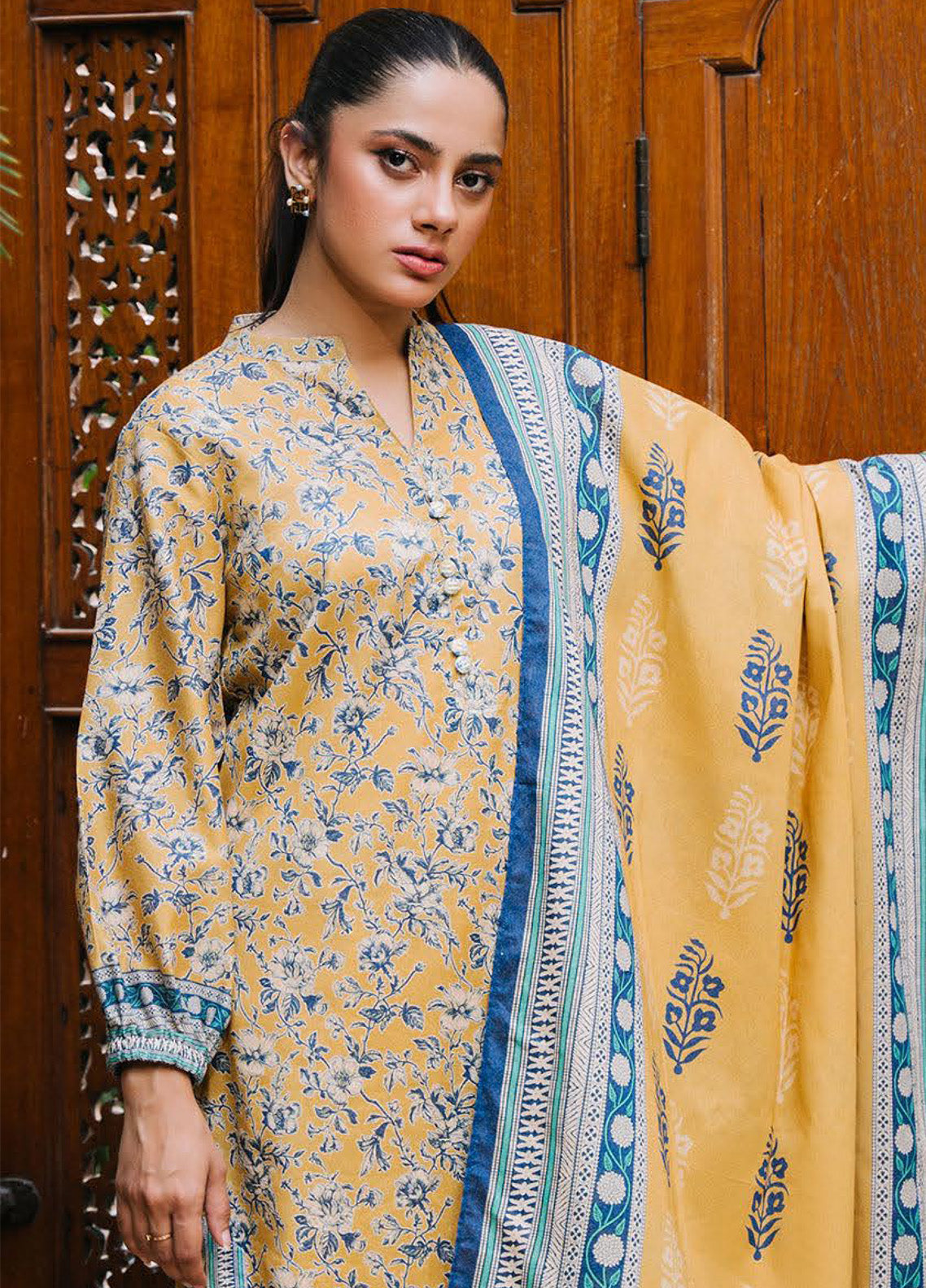 Zellbury Essential Printed Karandi 3 Piece Unstitched Suit WUW24X30211 Zellbury Essential Printed Karandi 3 Piece Unstitched Suit WUW24X30211