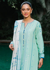 Zellbury Essential Printed Khaddar 3 Piece Unstitched Suit WUW24X30185