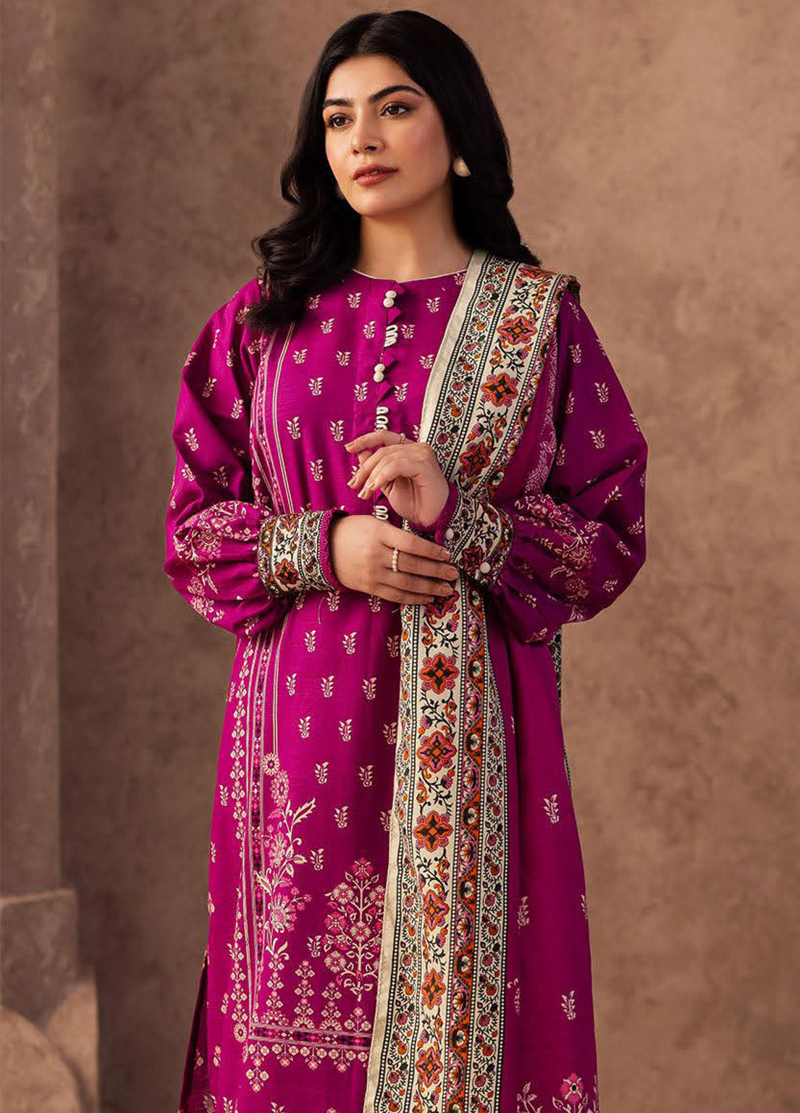 Zellbury Essential Printed Khaddar 3 Piece Unstitched Suit WUW24X30196 Zellbury Essential Printed Khaddar 3 Piece Unstitched Suit WUW24X30196