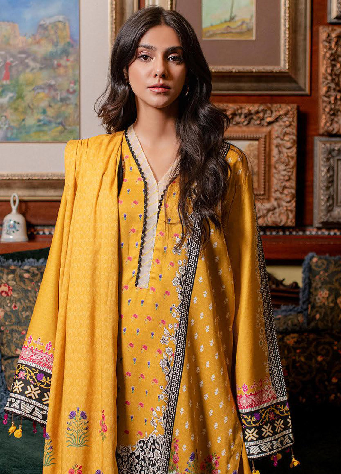 Zellbury Essential Printed Khaddar 3 Piece Unstitched Suit WUW24X30205 Zellbury Essential Printed Khaddar 3 Piece Unstitched Suit WUW24X30205