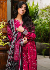 Zellbury Essential Printed Khaddar 3 Piece Unstitched Suit WUW24X30269