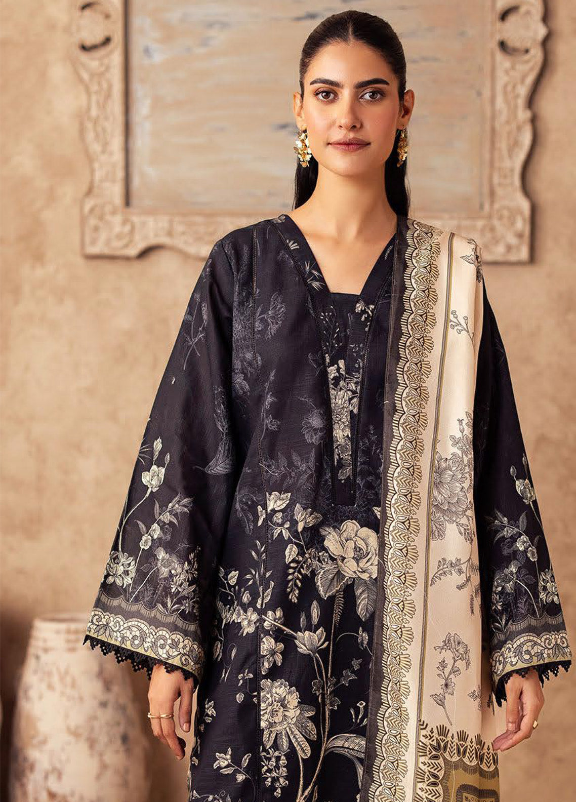 Zellbury Essential Printed Khaddar 3 Piece Unstitched Suit WUW24X30285 Zellbury Essential Printed Khaddar 3 Piece Unstitched Suit WUW24X30285