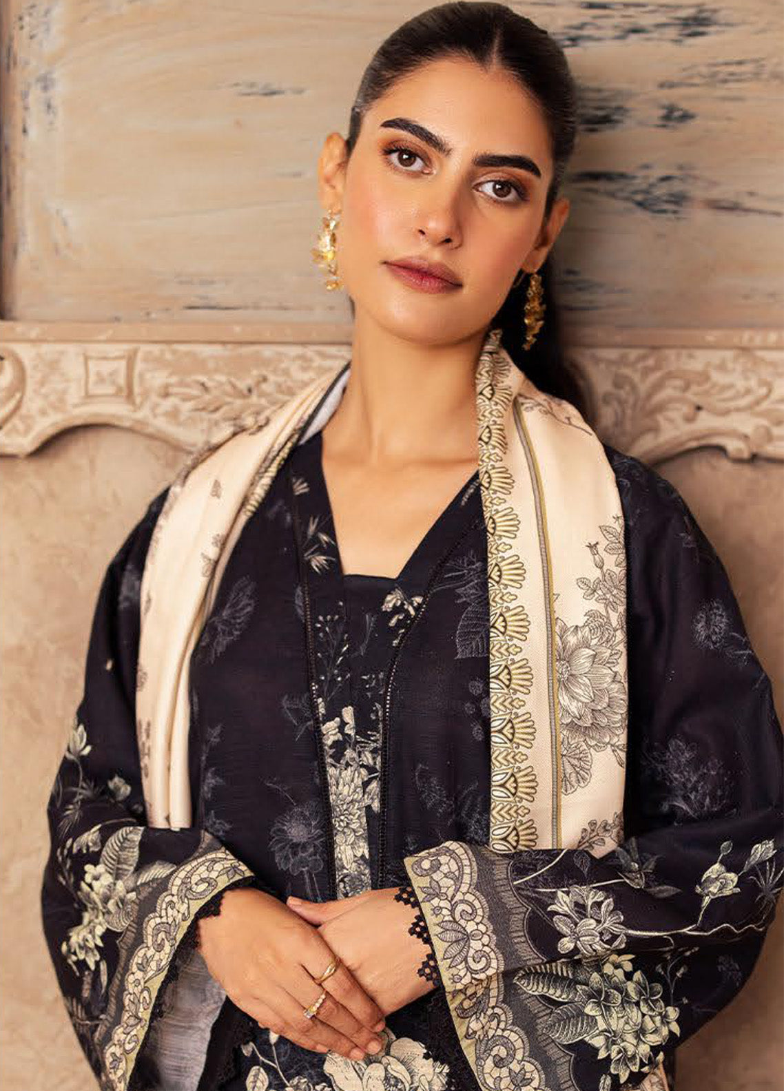 Zellbury Essential Printed Khaddar 3 Piece Unstitched Suit WUW24X30285 Zellbury Essential Printed Khaddar 3 Piece Unstitched Suit WUW24X30285