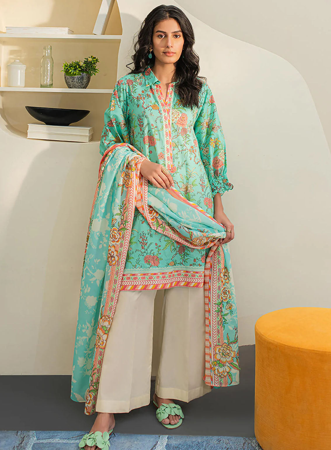 Zellbury Essential Printed Lawn 2 Piece Unstitched Suit WUS24X21157 Zellbury Essential Printed Lawn 2 Piece Unstitched Suit WUS24X21157
