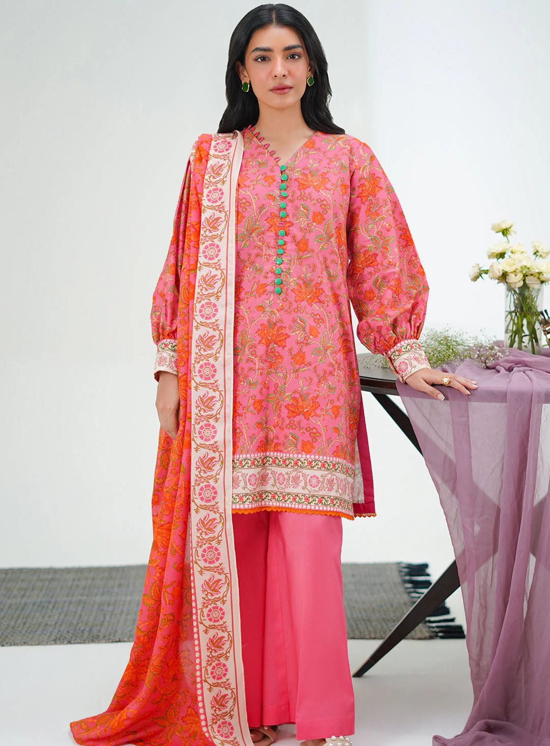 Zellbury Essential Printed Lawn 2 Piece Unstitched Suit WUS24X21301 Zellbury Essential Printed Lawn 2 Piece Unstitched Suit WUS24X21301