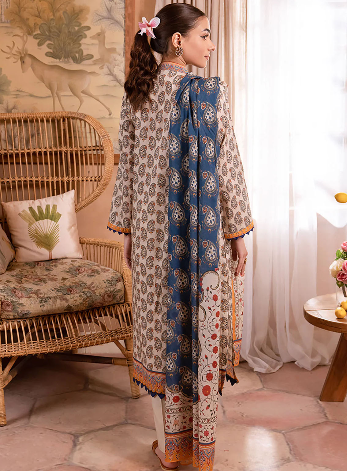Zellbury Essential Printed Lawn 3 Piece Unstitched Suit WUS24X31067 Zellbury Essential Printed Lawn 3 Piece Unstitched Suit WUS24X31067