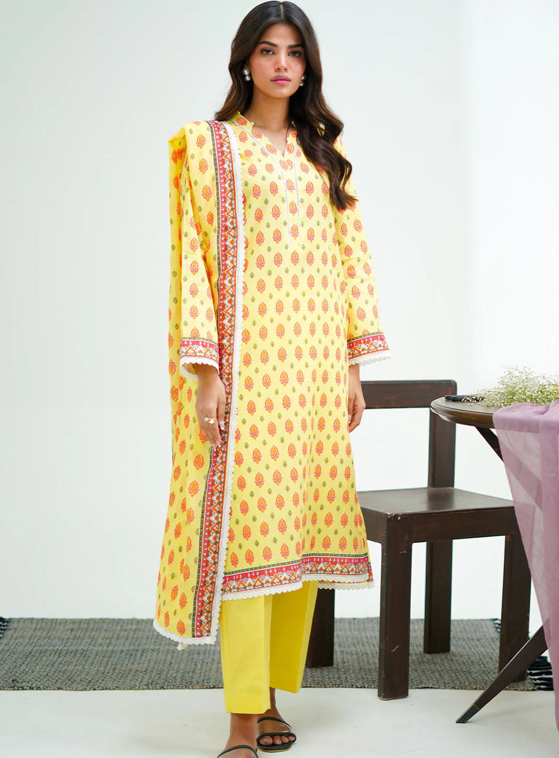 Zellbury Essential Printed Lawn 3 Piece Unstitched Suit WUS24X31503 Zellbury Essential Printed Lawn 3 Piece Unstitched Suit WUS24X31503