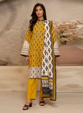 Zellbury Essential Printed Lawn 3 Piece Unstitched Suit WUS25X30044