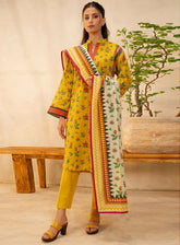 Zellbury Essential Printed Lawn 3 Piece Unstitched Suit WUS25X30050