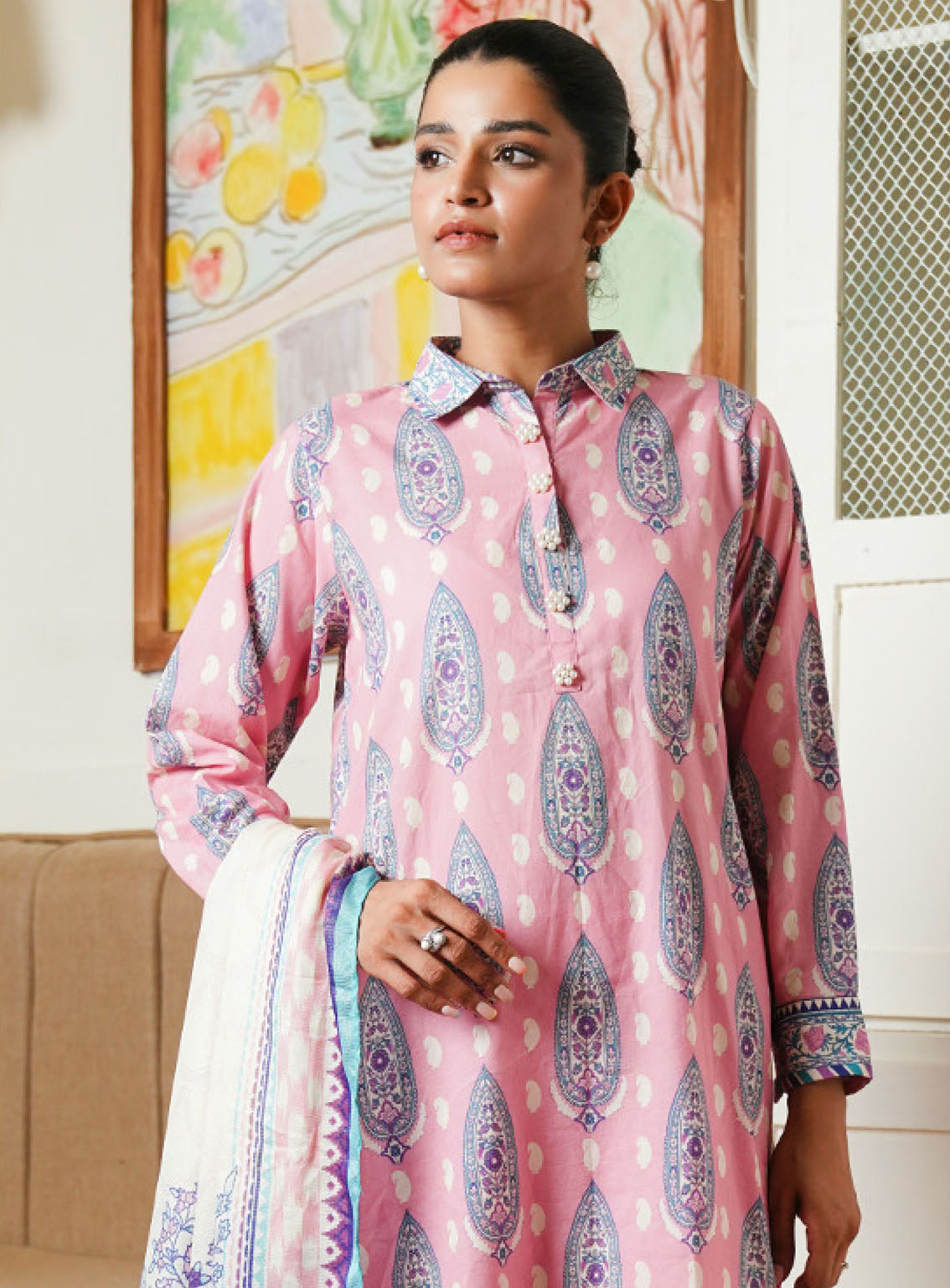 Zellbury Printed Cambric 3 Piece Unstitched Suit WUC24X30035 Zellbury Printed Cambric 3 Piece Unstitched Suit WUC24X30035