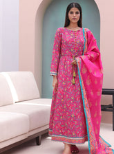 Zellbury Printed Cambric 3 Piece Unstitched Suit WUC24X30053