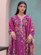 Zellbury Printed Cambric 3 Piece Unstitched Suit WUC24X30060