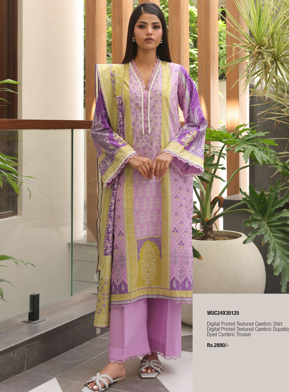 Zellbury Printed Cambric 3 Piece Unstitched Suit WUC24X30125 Zellbury Printed Cambric 3 Piece Unstitched Suit WUC24X30125