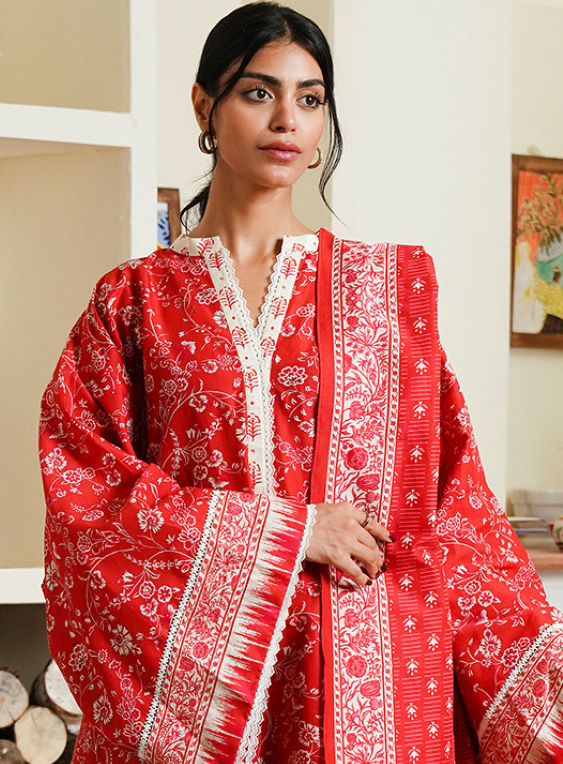 Zellbury Printed Cambric 3 Piece Unstitched Suit WUC24X30139 Zellbury Printed Cambric 3 Piece Unstitched Suit WUC24X30139