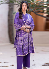 Zellbury Printed Cotail 3 Piece Unstitched Suit WUW24X30398