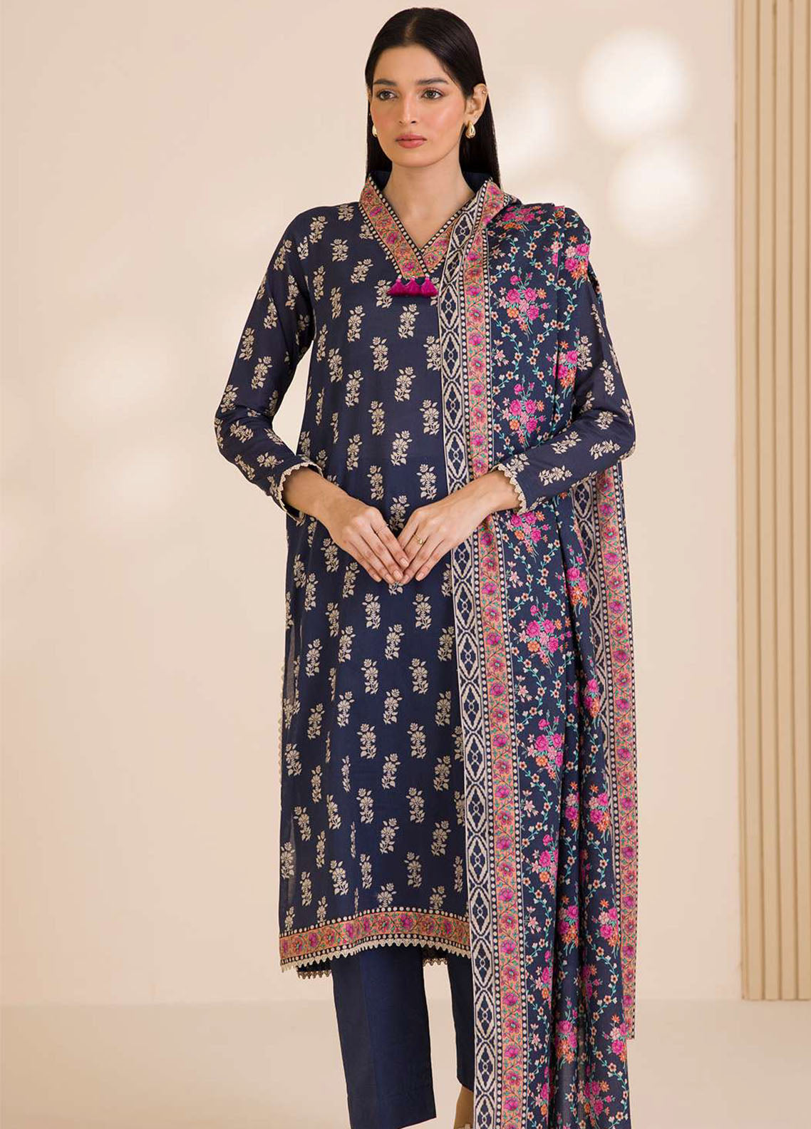 Zellbury Printed Cotton 3 Piece Unstitched Suit WUC25X30020 Zellbury Printed Cotton 3 Piece Unstitched Suit WUC25X30020