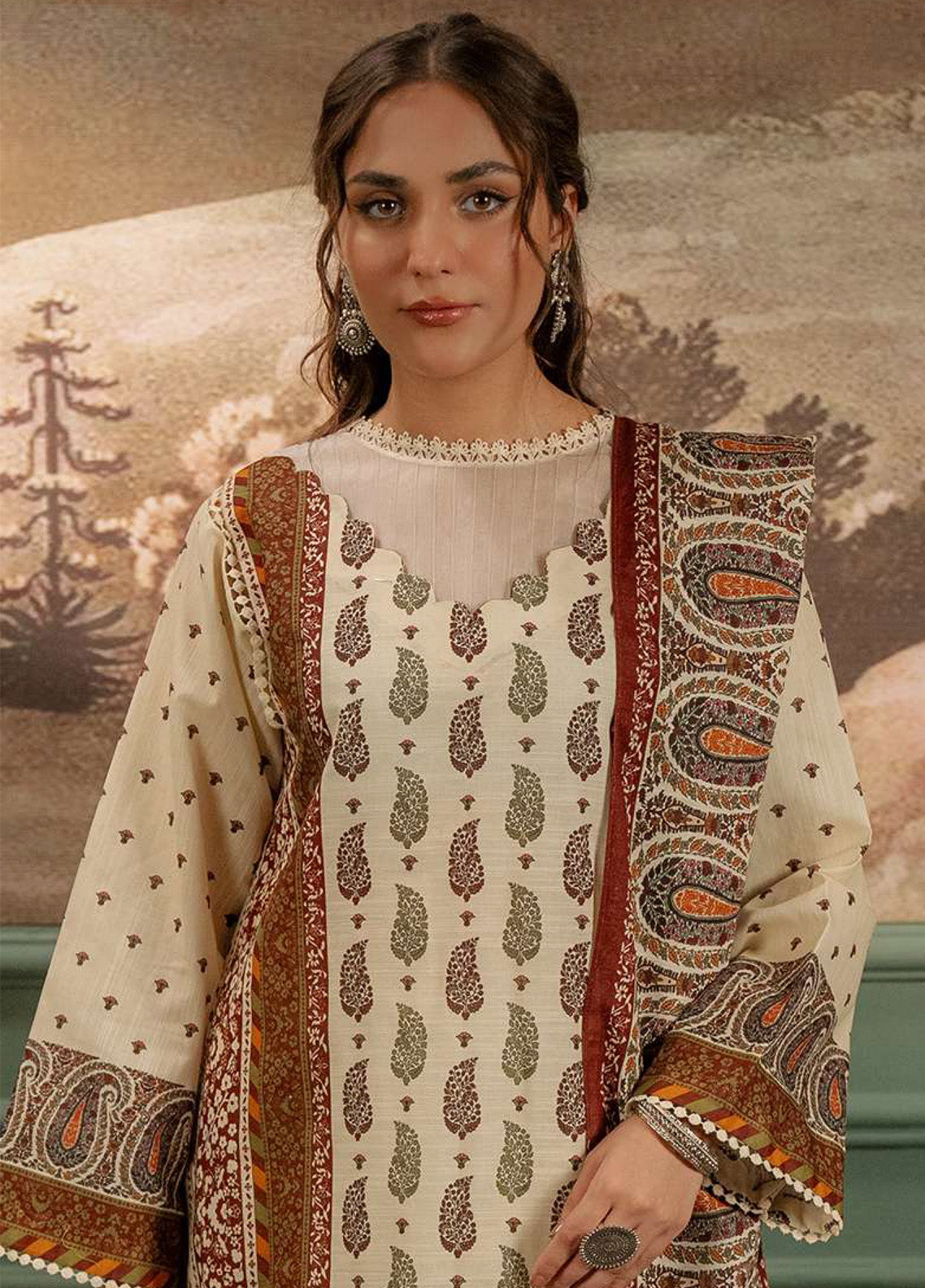 Zellbury Printed Edition Karandi 3 Piece Unstitched Suit WUW24X30380 Zellbury Printed Edition Karandi 3 Piece Unstitched Suit WUW24X30380