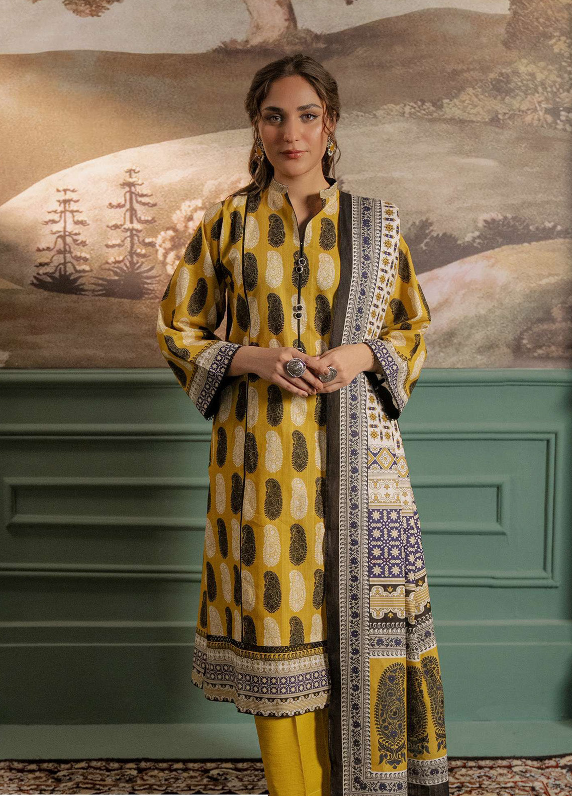 Zellbury Printed Edition Textured Khaddar 3 Piece Unstitched Suit WUW24X30371 Zellbury Printed Edition Textured Khaddar 3 Piece Unstitched Suit WUW24X30371