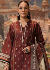 Zellbury Printed Edition Textured Khaddar 3 Piece Unstitched Suit WUW24X30374