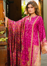 Zellbury Printed Karandi 3 Piece Unstitched Suit WUW24X30294